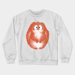 Polite cute orange rabbit Crewneck Sweatshirt